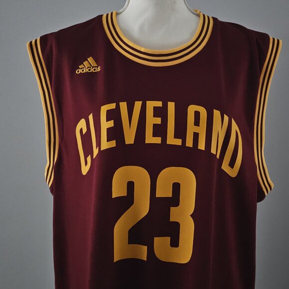 men's ADIDAS #23 polyester LEBRON JAMES cleveland cavaliers SWINGMAN JERSEY - Picture 2 of 11